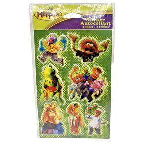 Jim Hensons Muppets Puffy Stickers New Pkg 1 Sheet Kermit Fozzie Gonzo Animal